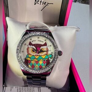 Betsey Johnson Ugly Sweater Contest Owl Watch